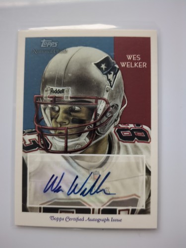 Wes welker 2009 - topps, national